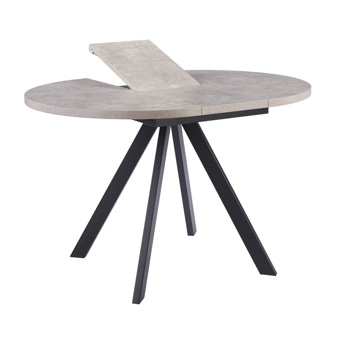Išskleidžiamas valgomojo stalas RONDO 90-120x90 cm, pilka 2