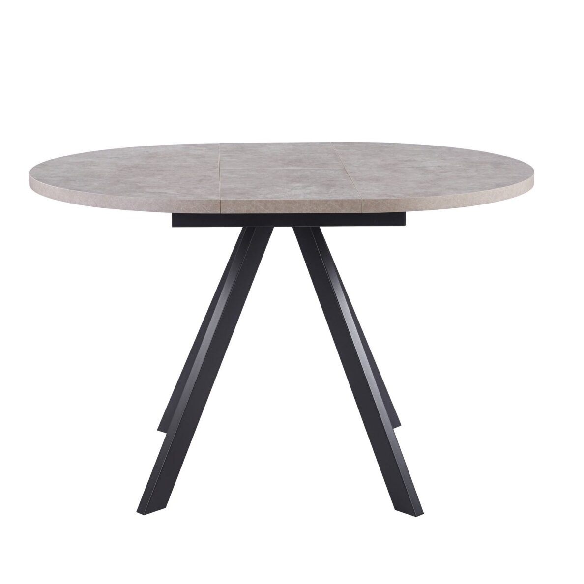 Išskleidžiamas valgomojo stalas RONDO 90-120x90 cm, pilka 3 Išskleidžiamas valgomojo stalas RONDO 90-120x90 cm, pilka 3