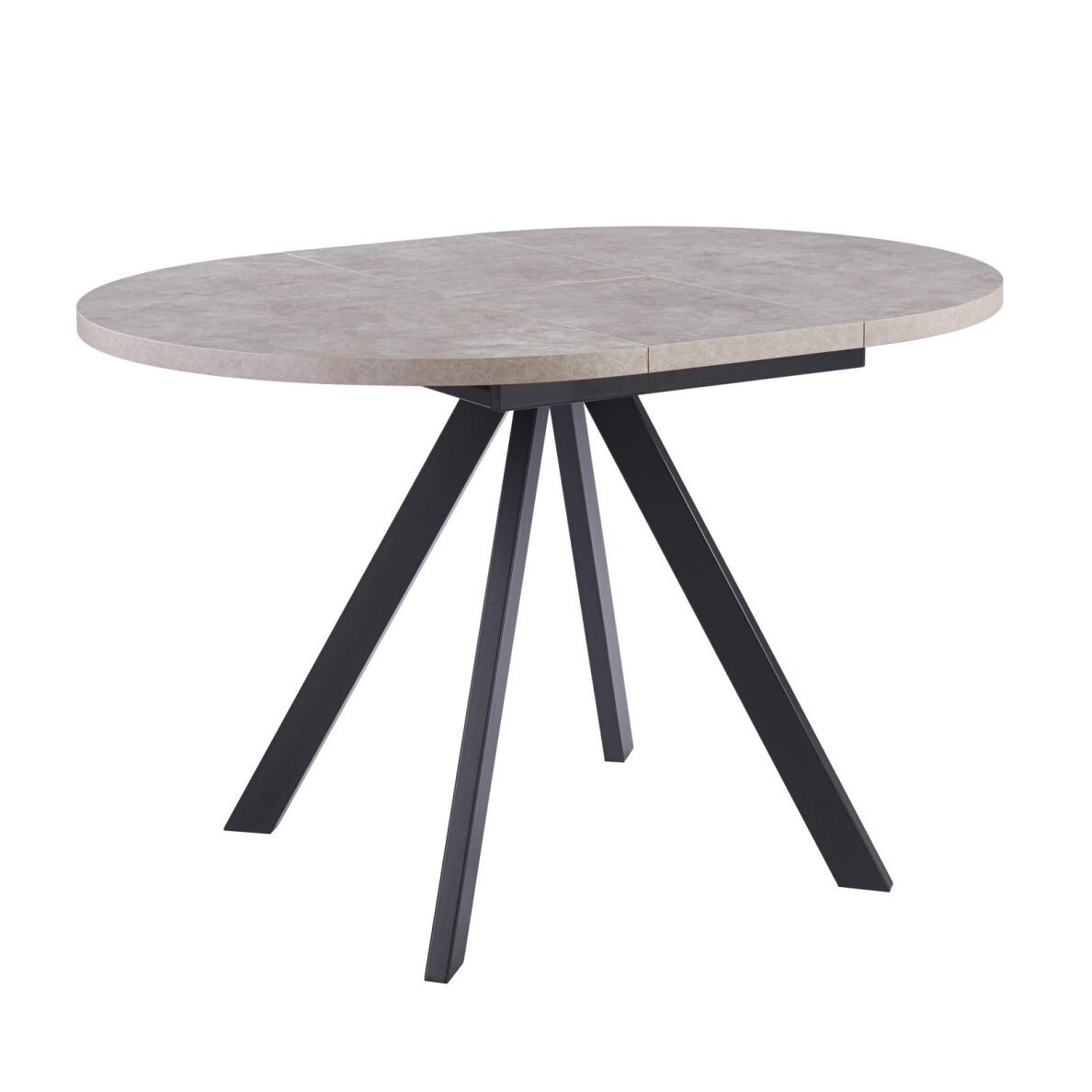Išskleidžiamas valgomojo stalas RONDO 90-120x90 cm, pilka 4