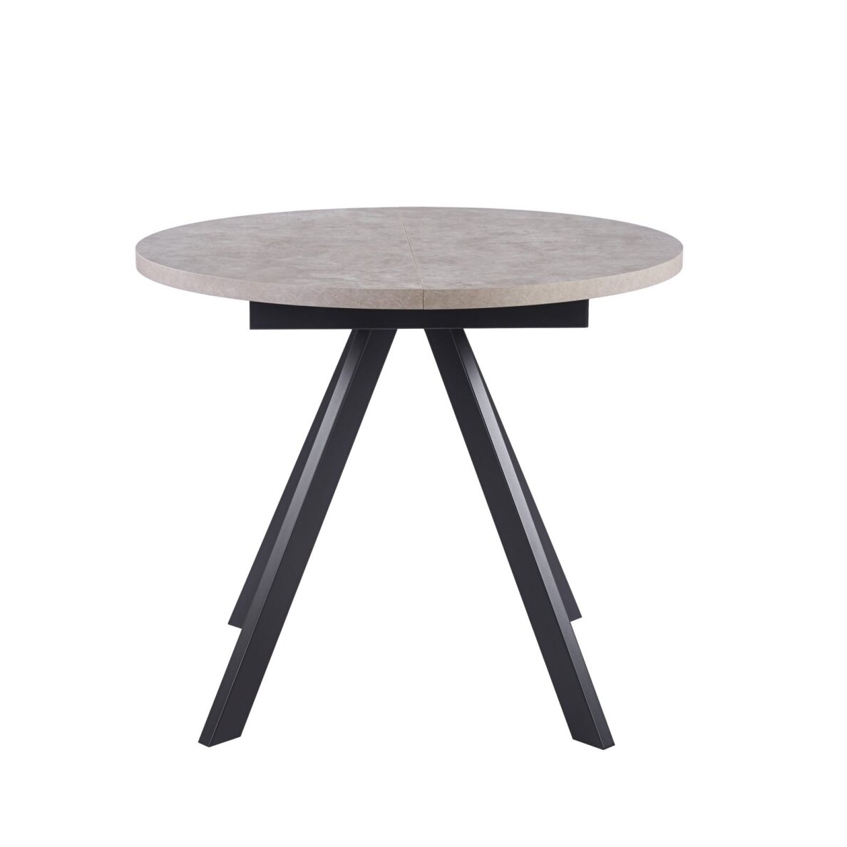 Išskleidžiamas valgomojo stalas RONDO 90-120x90 cm, pilka