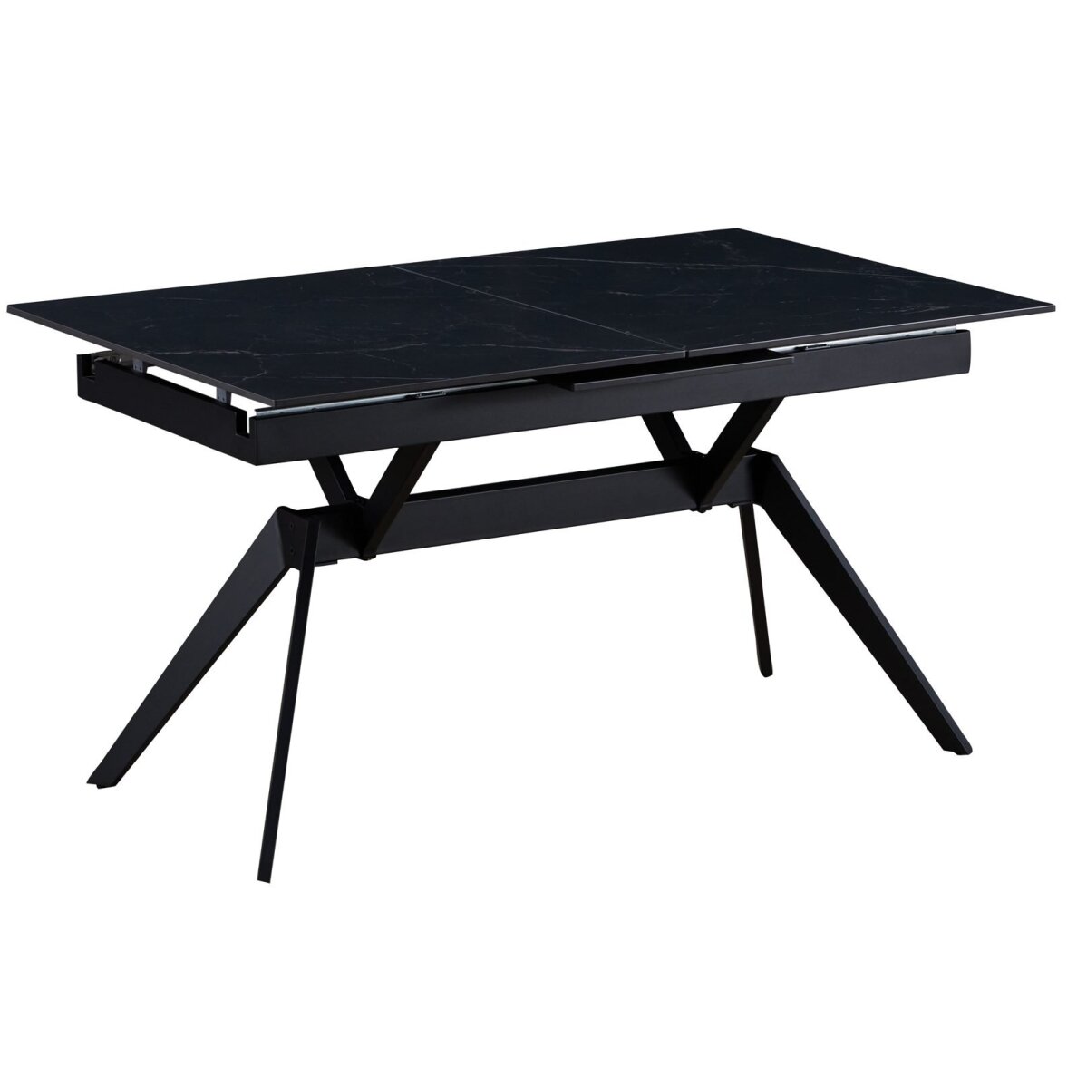 Išskleidžiamas valgomojo stalas TURS 140-180x90 cm, juoda Išskleidžiamas valgomojo stalas TURS 140-180x90 cm, juoda