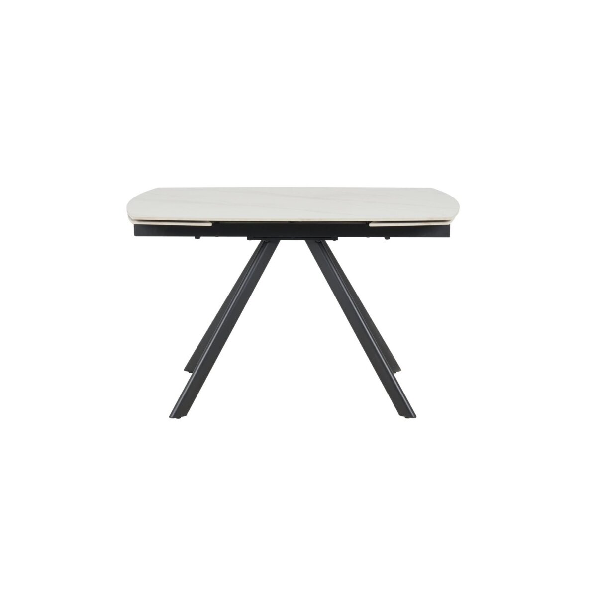 Išskleidžiamas valgomojo stalas URSA 125-180x80 cm, matinis baltas marmuras Išskleidžiamas valgomojo stalas URSA 125-180x80 cm, matinis baltas marmuras