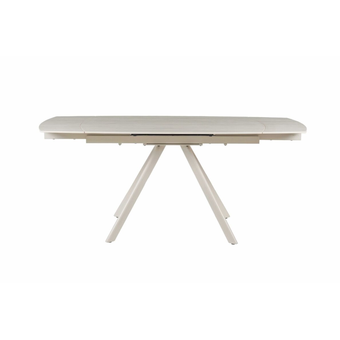 Išskleidžiamas valgomojo stalas URSA 125-180x80 cm, matinis tamsus travertinas, pilkos kojos 2 Išskleidžiamas valgomojo stalas URSA 125-180x80 cm, matinis tamsus travertinas, pilkos kojos 2