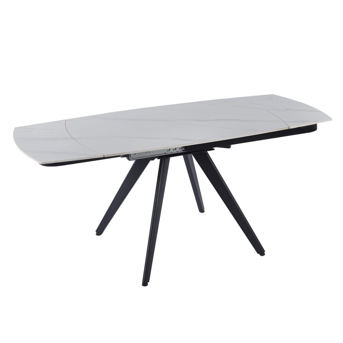 Išskleidžiamas valgomojo stalas VIGO 120-180x80 cm, matinis baltas marmuras 3 Išskleidžiamas valgomojo stalas VIGO 120-180x80 cm, matinis baltas marmuras 3