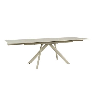 Išskleidžiamas valgomojo stalas CALISTO 160-240x90 cm, matinė smėlio (camel)