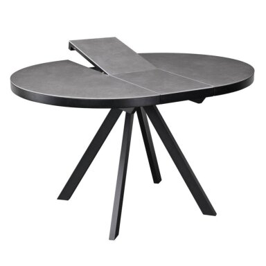 Išskleidžiamas valgomojo stalas LIBRA 100-130x100 cm, matinė pilka Išskleidžiamas valgomojo stalas LIBRA 100-130x100 cm, matinė pilka