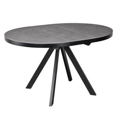 Išskleidžiamas valgomojo stalas LIBRA 100-130x100 cm, matinė pilka Išskleidžiamas valgomojo stalas LIBRA 100-130x100 cm, matinė pilka