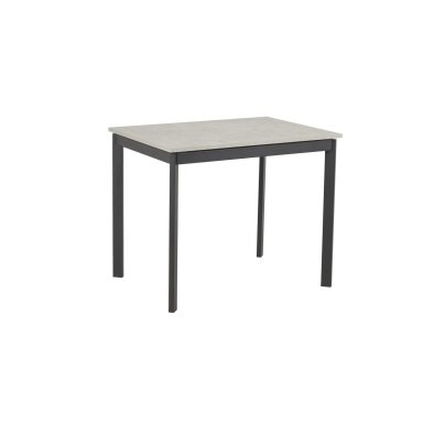 Išskleidžiamas valgomojo stalas LOFT 90-125x70 cm, pilka