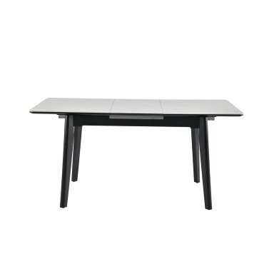 Išskleidžiamas valgomojo stalas OSTEN 120-160x80 cm, matinė balta Išskleidžiamas valgomojo stalas OSTEN 120-160x80 cm, matinė balta