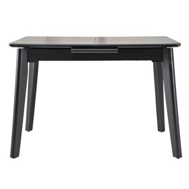 Išskleidžiamas valgomojo stalas OSTEN 140-180x80 cm, matinė juoda Išskleidžiamas valgomojo stalas OSTEN 140-180x80 cm, matinė juoda