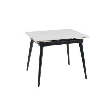 Išskleidžiamas valgomojo stalas REEF 90-140x70 cm, matinis baltas marmuras Išskleidžiamas valgomojo stalas REEF 90-140x70 cm, matinis baltas marmuras