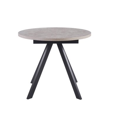 Išskleidžiamas valgomojo stalas RONDO 90-120x90 cm, pilka