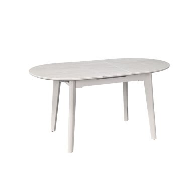 Išskleidžiamas valgomojo stalas ARES 120-150x85 cm, auksinis travertinas, pilkos kojos 2 Išskleidžiamas valgomojo stalas ARES 120-150x85 cm, auksinis travertinas, pilkos kojos 2