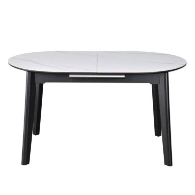 Išskleidžiamas valgomojo stalas ARES 140-180x85 cm, matinė balta 1 Išskleidžiamas valgomojo stalas ARES 140-180x85 cm, matinė balta 1