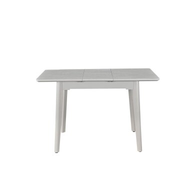 Išskleidžiamas valgomojo stalas CARINA 90-120x70 cm, auksinis travertinas, pilkos kojos 3 Išskleidžiamas valgomojo stalas CARINA 90-120x70 cm, auksinis travertinas, pilkos kojos 3