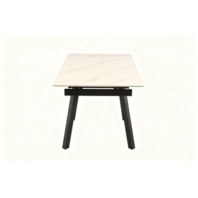 Išskleidžiamas valgomojo stalas DART 90-150x80 cm, matinė balta 1