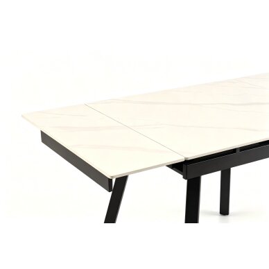 Išskleidžiamas valgomojo stalas DART 90-150x80 cm, matinė balta 5