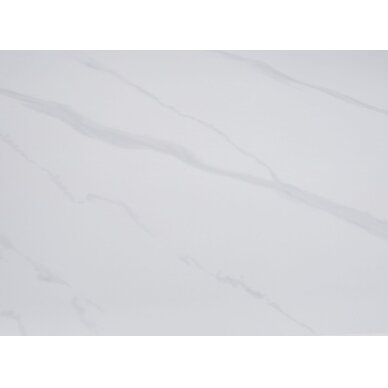 Išskleidžiamas valgomojo stalas DOVE 100-160x80 cm, matinė balta 4