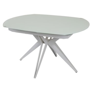 Išskleidžiamas valgomojo stalas HT93018 130-190x100 cm, baltas stiklas 3