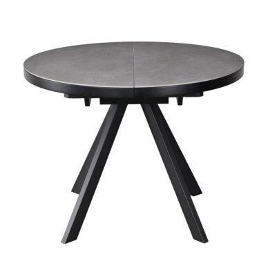 Išskleidžiamas valgomojo stalas LIBRA 100-130x100 cm, matinė pilka 2