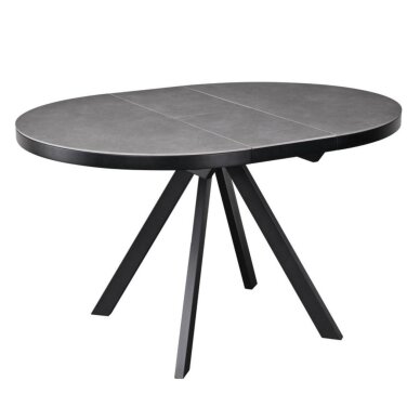 Išskleidžiamas valgomojo stalas LIBRA 100-130x100 cm, matinė pilka