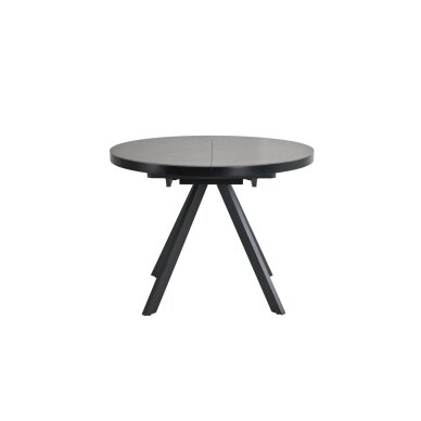 Išskleidžiamas valgomojo stalas LIBRA 100-130x100 cm, matinė šviesiai pilka