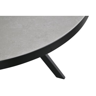 Išskleidžiamas valgomojo stalas LYRA 120-160x120 cm, matinė šviesiai pilka 4