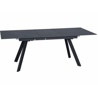 Išskleidžiamas valgomojo stalas MARS 160-205x90 cm, juoda 2 Išskleidžiamas valgomojo stalas MARS 160-205x90 cm, juoda 2