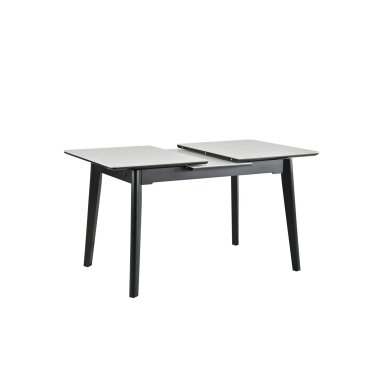 Išskleidžiamas valgomojo stalas OSTEN 110-140x80 cm, matinė balta 2