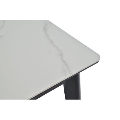 Išskleidžiamas valgomojo stalas OSTEN 110-140x80 cm, matinė balta 4