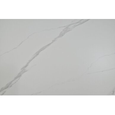 Išskleidžiamas valgomojo stalas OSTEN 120-160x80 cm, matinė balta 5