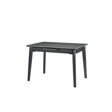 Išskleidžiamas valgomojo stalas OSTEN 120-160x80 cm, matinė tamsiai pilka