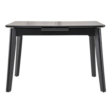 Išskleidžiamas valgomojo stalas OSTEN 140-180x80 cm, matinė juoda 1 Išskleidžiamas valgomojo stalas OSTEN 140-180x80 cm, matinė juoda 1