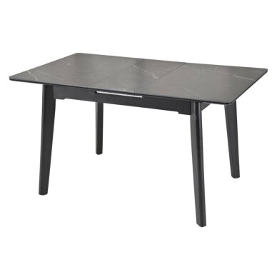 Išskleidžiamas valgomojo stalas OSTEN 140-180x80 cm, matinė juoda 5 Išskleidžiamas valgomojo stalas OSTEN 140-180x80 cm, matinė juoda 5