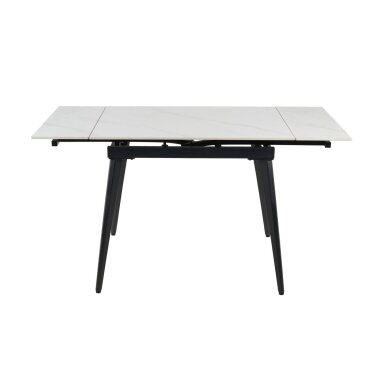Išskleidžiamas valgomojo stalas REEF 90-140x70 cm, matinis baltas marmuras 3 Išskleidžiamas valgomojo stalas REEF 90-140x70 cm, matinis baltas marmuras 3