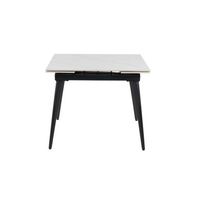 Išskleidžiamas valgomojo stalas REEF 90-140x70 cm, matinis baltas marmuras Išskleidžiamas valgomojo stalas REEF 90-140x70 cm, matinis baltas marmuras