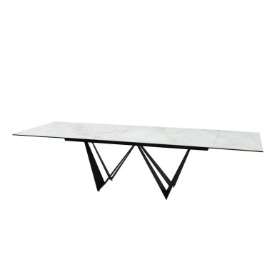 Išskleidžiamas valgomojo stalas ROMA 200-300x100 cm, balta 1 Išskleidžiamas valgomojo stalas ROMA 200-300x100 cm, balta 1