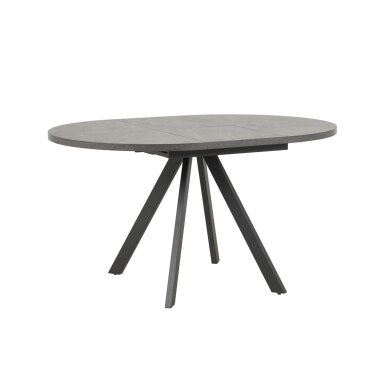 Išskleidžiamas valgomojo stalas RONDO 100-140x100 cm, juoda 1