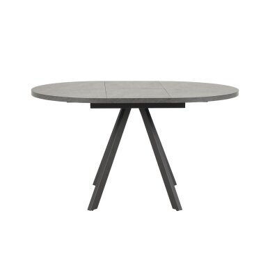 Išskleidžiamas valgomojo stalas RONDO 100-140x100 cm, juoda 2 Išskleidžiamas valgomojo stalas RONDO 100-140x100 cm, juoda 2