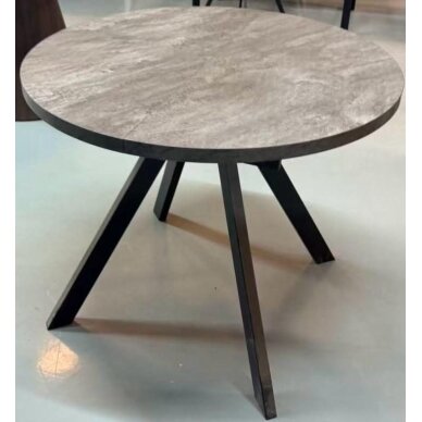 Išskleidžiamas valgomojo stalas RONDO 100-140x100 cm, juoda 4 Išskleidžiamas valgomojo stalas RONDO 100-140x100 cm, juoda 4
