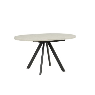 Išskleidžiamas valgomojo stalas RONDO 100-140x100 cm, pilka 2