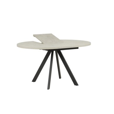 Išskleidžiamas valgomojo stalas RONDO 100-140x100 cm, pilka 3 Išskleidžiamas valgomojo stalas RONDO 100-140x100 cm, pilka 3