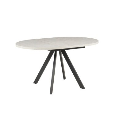 Išskleidžiamas valgomojo stalas RONDO 100-140x100 cm, šviesiai pilka 1 Išskleidžiamas valgomojo stalas RONDO 100-140x100 cm, šviesiai pilka 1