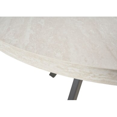 Išskleidžiamas valgomojo stalas RONDO 100-140x100 cm, šviesiai pilka 3 Išskleidžiamas valgomojo stalas RONDO 100-140x100 cm, šviesiai pilka 3