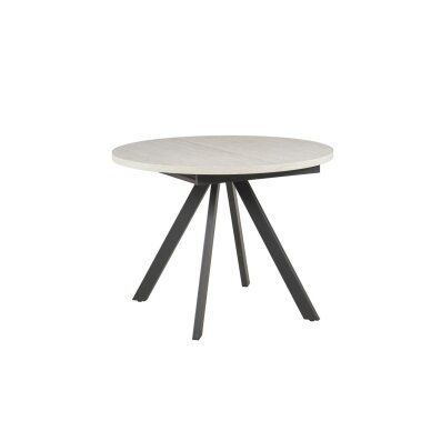 Išskleidžiamas valgomojo stalas RONDO 100-140x100 cm, šviesiai pilka Išskleidžiamas valgomojo stalas RONDO 100-140x100 cm, šviesiai pilka