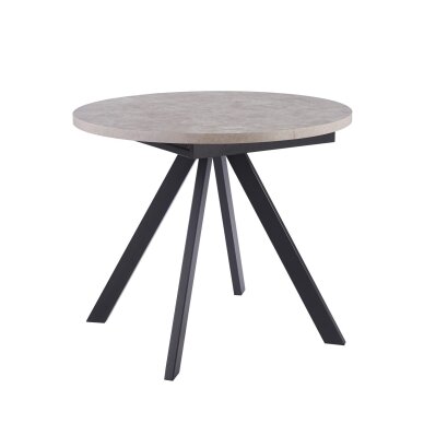 Išskleidžiamas valgomojo stalas RONDO 90-120x90 cm, pilka 1
