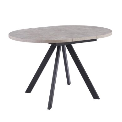 Išskleidžiamas valgomojo stalas RONDO 90-120x90 cm, pilka 4 Išskleidžiamas valgomojo stalas RONDO 90-120x90 cm, pilka 4