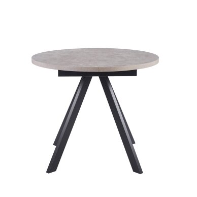Išskleidžiamas valgomojo stalas RONDO 90-120x90 cm, pilka