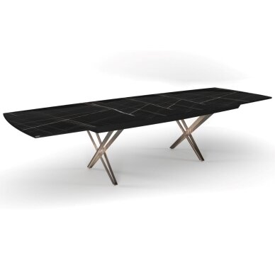 Išskleidžiamas valgomojo stalas SHINE 158-248x100 cm, blizgi Bianco 2 Išskleidžiamas valgomojo stalas SHINE 158-248x100 cm, blizgi Bianco 2