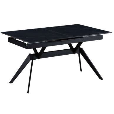 Išskleidžiamas valgomojo stalas TURS 140-180x90 cm, juoda Išskleidžiamas valgomojo stalas TURS 140-180x90 cm, juoda
